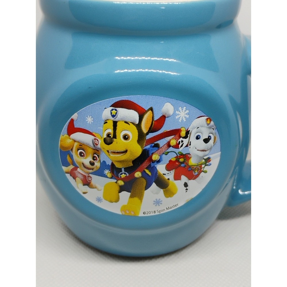 2018 Spin Master‎ PAW PATROL Christmas Holiday Winter Cocoa Tea Coffee Mug Cup - Picture 2 of 10